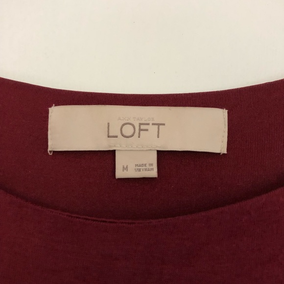 Loft - Maroon Dress - Picture 3 of 3